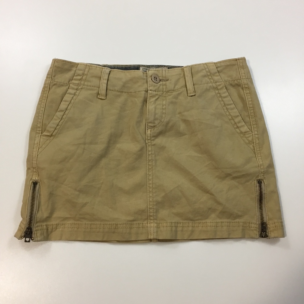 LUCKY BRAND Zippered Hem & Pockets Skirt